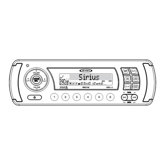 Jensen WMS190 Installation And Operation Manual