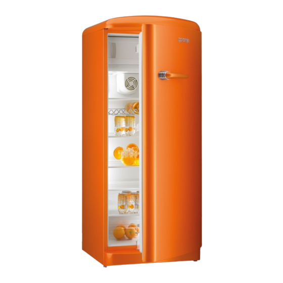 Gorenje RB 6288 OGR Instructions For Use Manual