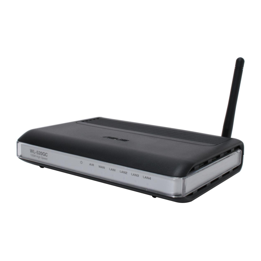 Asus WL520GC - Wireless Router Manuals