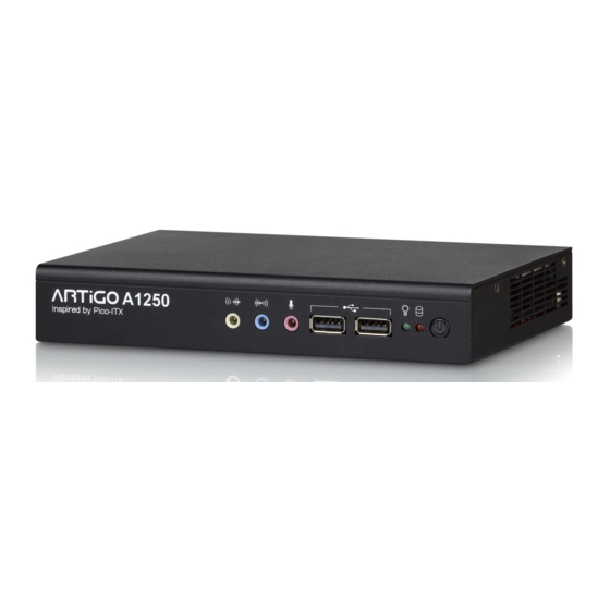 VIA Technologies ARTiGO A1250 Manuals