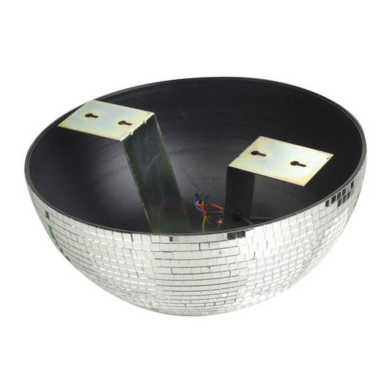 SHOWTEC Halfmirrorball Manual