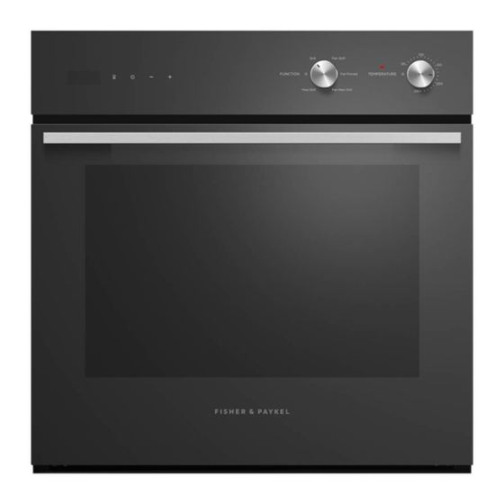 Fisher & Paykel CONTEMPORARY OB60SC6LEB User Manual