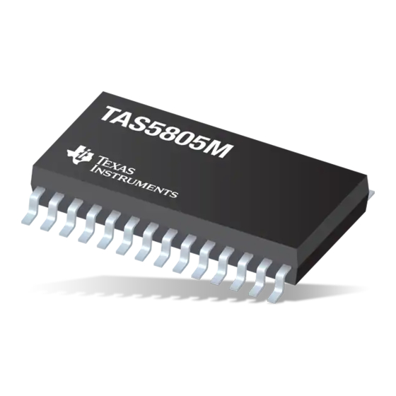 Texas Instruments TAS5805M Manual
