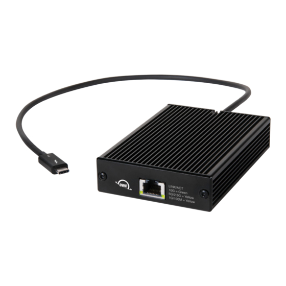OWC THUNDERBOLT 3 User Manual