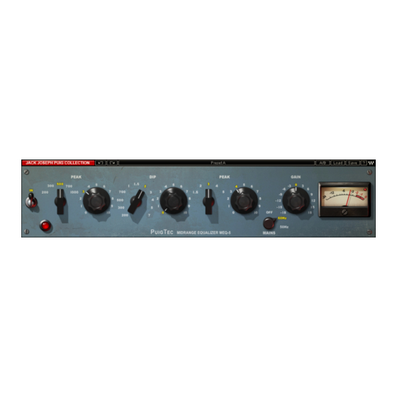 Waves PuigTec MEQ-5 User Manual