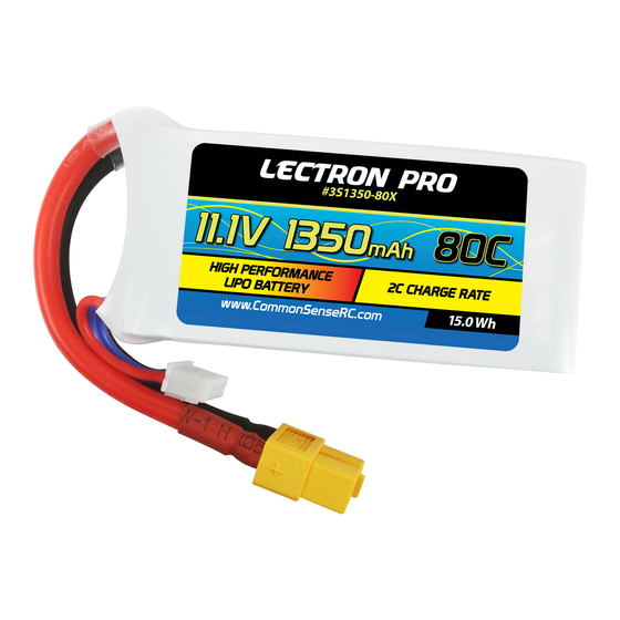 Common Sense RC LECTRON PRO Manuallines