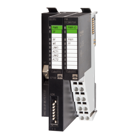 Murr Elektronik CUBE20S PROFINET IO Manual