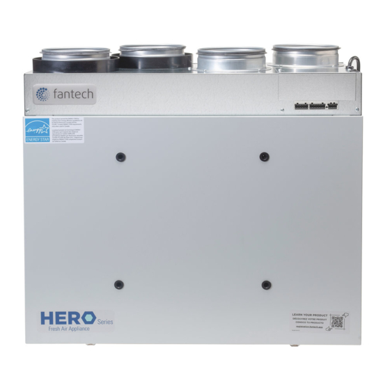 SystemAir Fantech HERO 120H Installation Manual