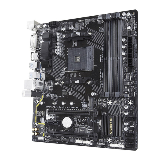 Gigabyte GA-AX370M-DS3H User Manual