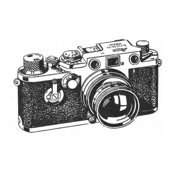 Leica III f Servicing Instructions