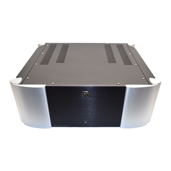 Simaudio W-8 Owner's Manual
