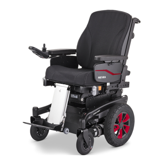 Meyra 1.618 Electric wheelchair Manuals