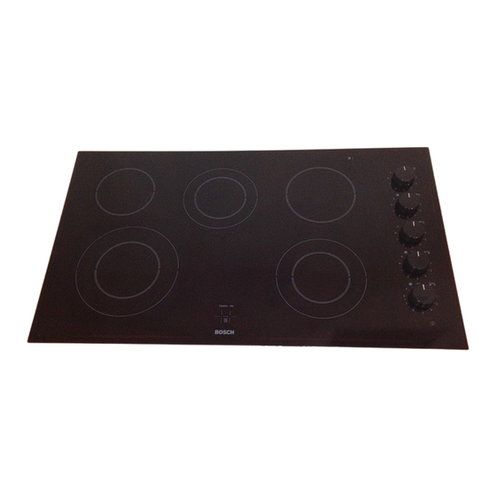 Bosch  Cooktop Use And Care Manual