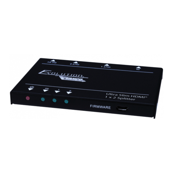 Vanco Evolution EVSLIM12 Manual