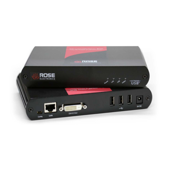 Rose electronics CrystalView EX DVI Installation And Operation Manual