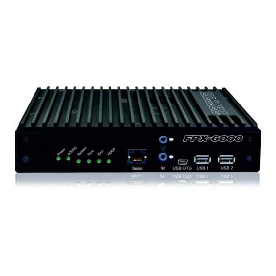 Patton FiberPlex FPX6000 Series Manuals