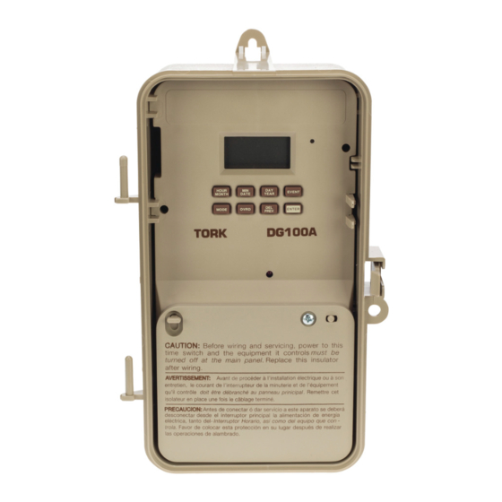 NSi INDUSTRIES TORK DG100A Instruction Manual