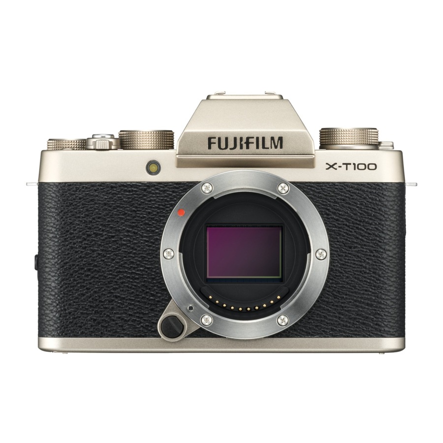 FujiFilm X-T100 - Digital Camera Manual