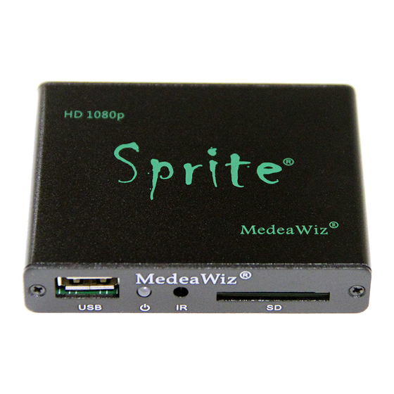 MedeaWiz Sprite User Manual