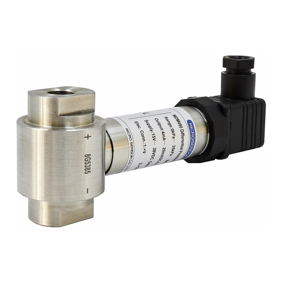 Microsensor MDM490 Operation Manual