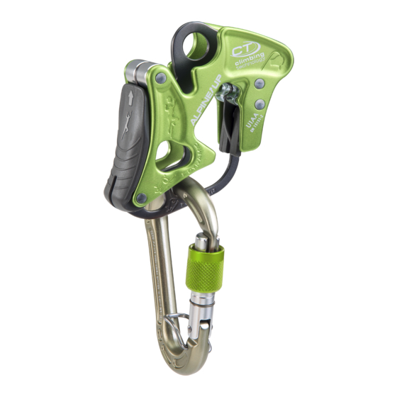 Climbing Technology ALPINE UP Manual