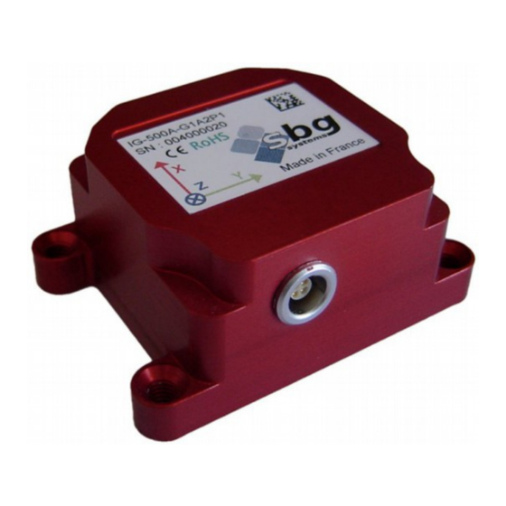 SBG Systems IG-500A User Manual