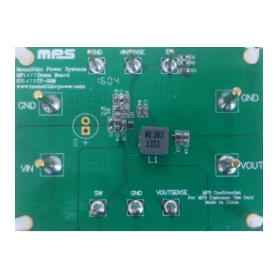 MPS EV1477-TF-00B Quick Start Manual