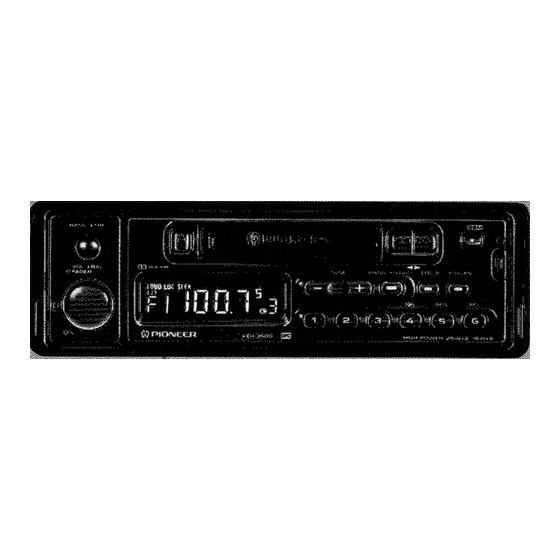 Pioneer KEH-3500 EW Manuals