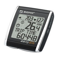SIGMA SPORT BC 2209 MHR STS Manual