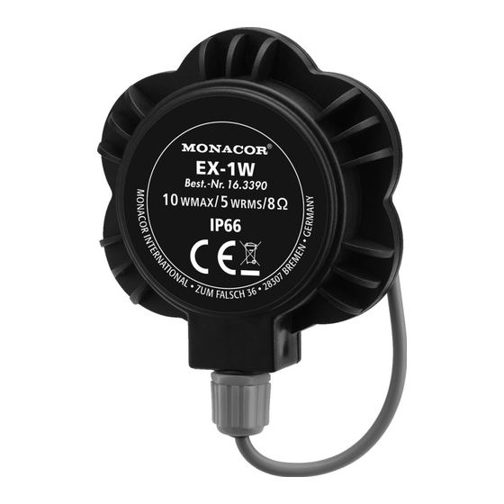 Monacor EX-1W Instructions Manual