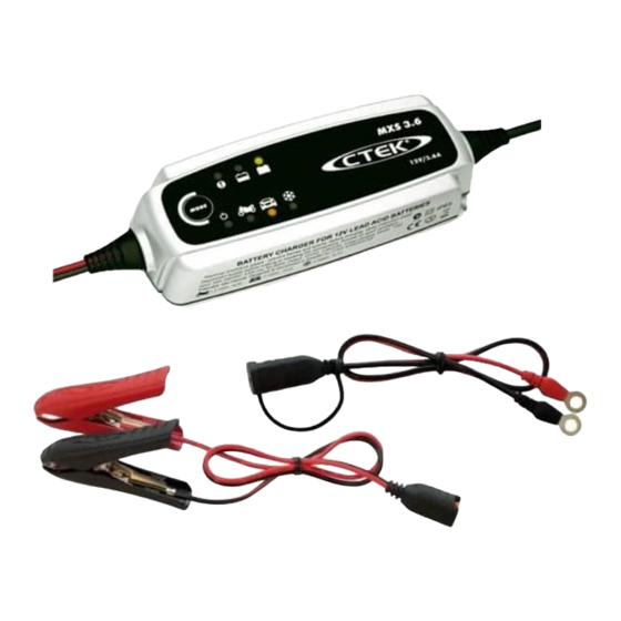 CTEK MXS 3.6 Quick Manual