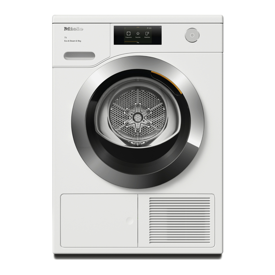 Miele Eco&Steam&9kg TCR 780 WP Manuals