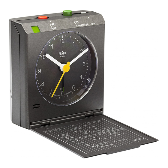 Braun BNC005 User Instructions