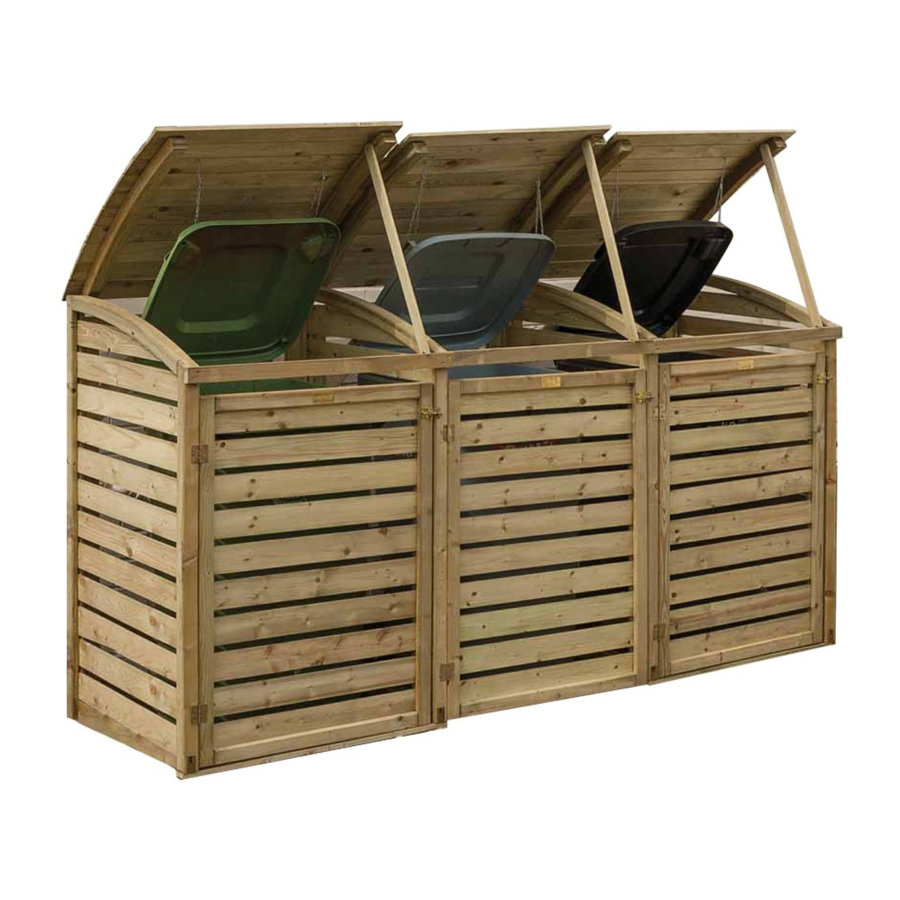 Rowlinson Triple Bin Store - Outdoor Storage Assembly Manual
