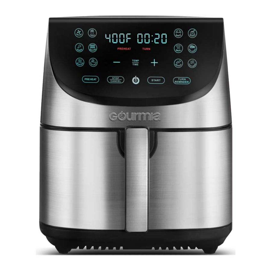 Gourmia GAF856 - 8-Quart Digital All-in-One Air Fryer Manual | ManualsLib