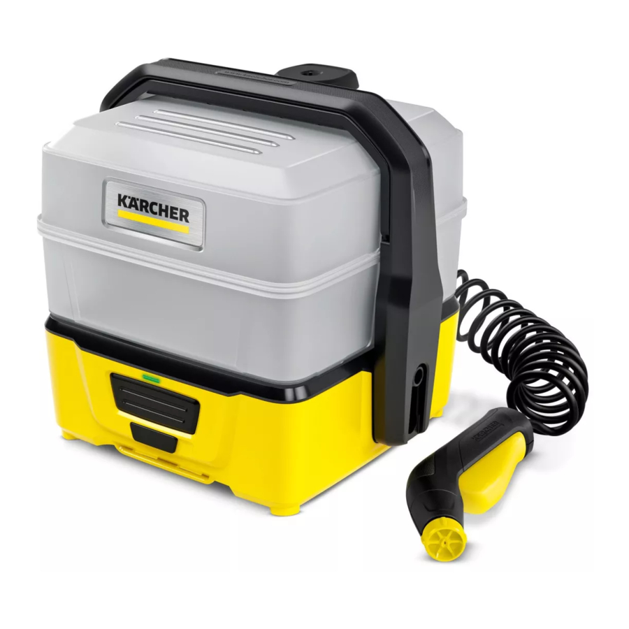 Kärcher OC 3, OC 3 Plus - Mobile Outdoor Cleaner Manual