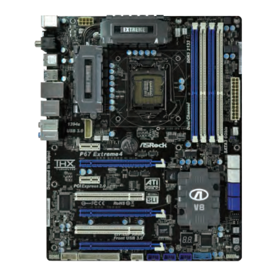 ASROCK P67 EXTREME4 Datasheet
