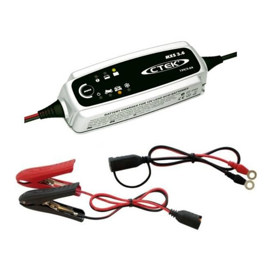 CTEK MXS 3.6 Quick Manual