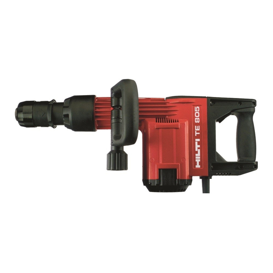 Hilti TE 805 Instructions For Use Manual