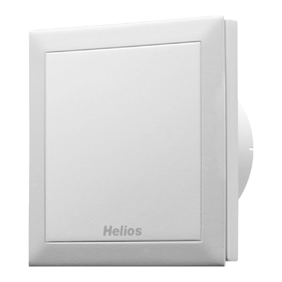Helios M1 100 Installation And Operation Instruction Manual