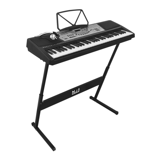 User Manuals: NJS NJS800 61 Key Keyboard