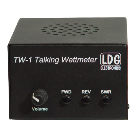 LDG TW-1 User Manual