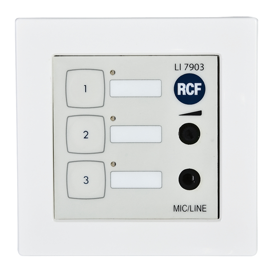 RCF DXT7000 User Manual