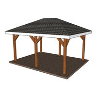 DIY BACKYARD PLANNING Gazebo with Hip Roof Assembly Instructions Manual