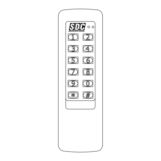 SDC EntryCheck 923 Installation Instructions Manual