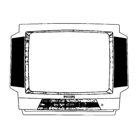 Philips 20GX1550 Operating Instructions Manual