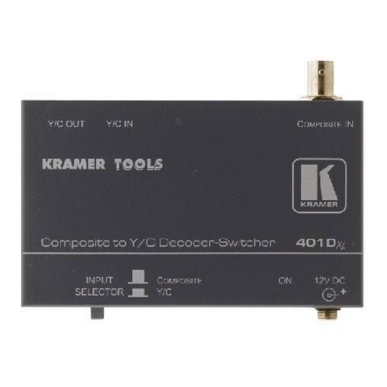 Kramer 401DXL User Manual