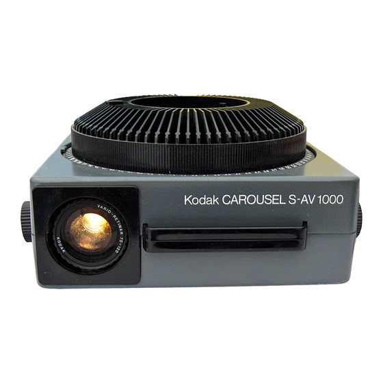 Kodak Carousel S-AV1000 Instruction Manual
