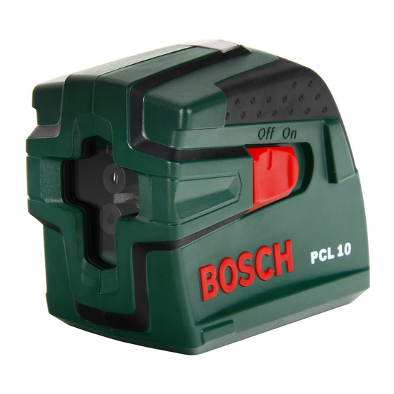 Bosch PCL 10 Original Instructions Manual