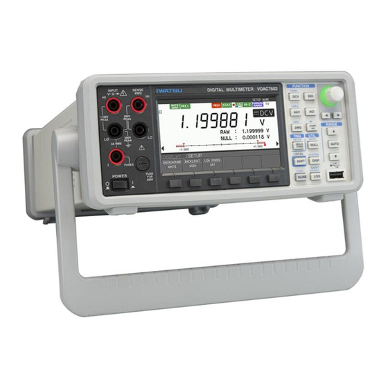 Iwatsu VOAC760 Manual